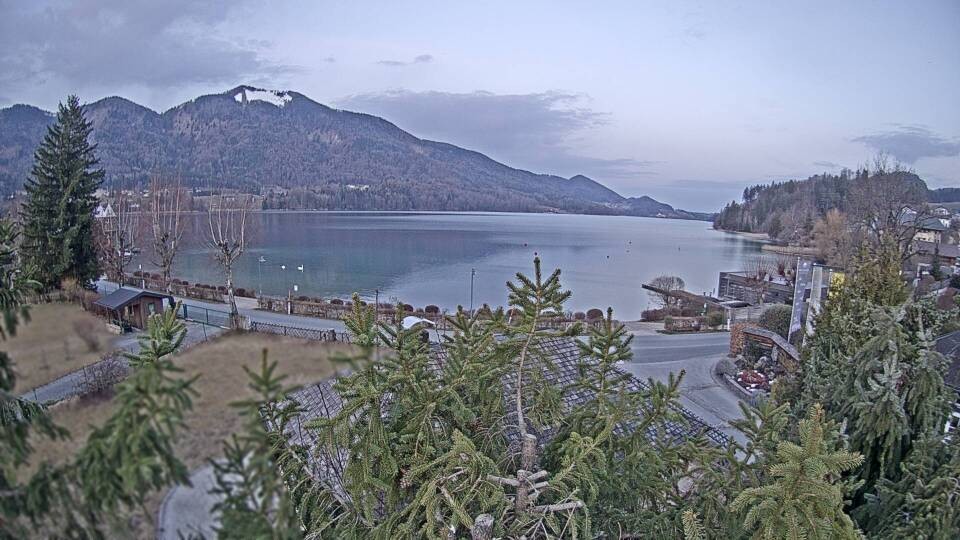 Archiv Foto Webcam Blick auf den Fuschlsee von Ebners Waldhof