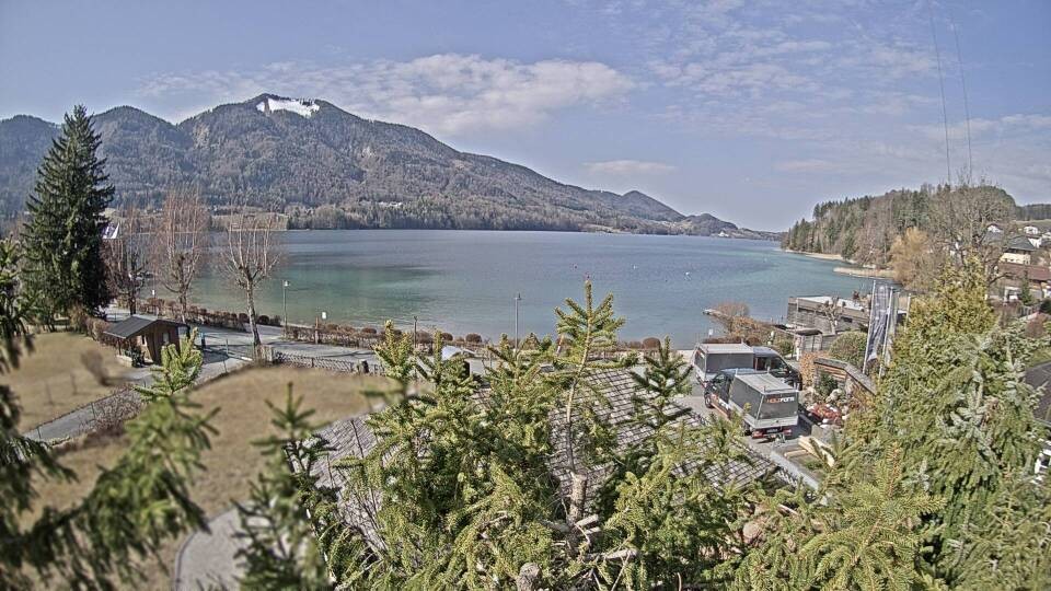 Archiv Foto Webcam Blick auf den Fuschlsee von Ebners Waldhof