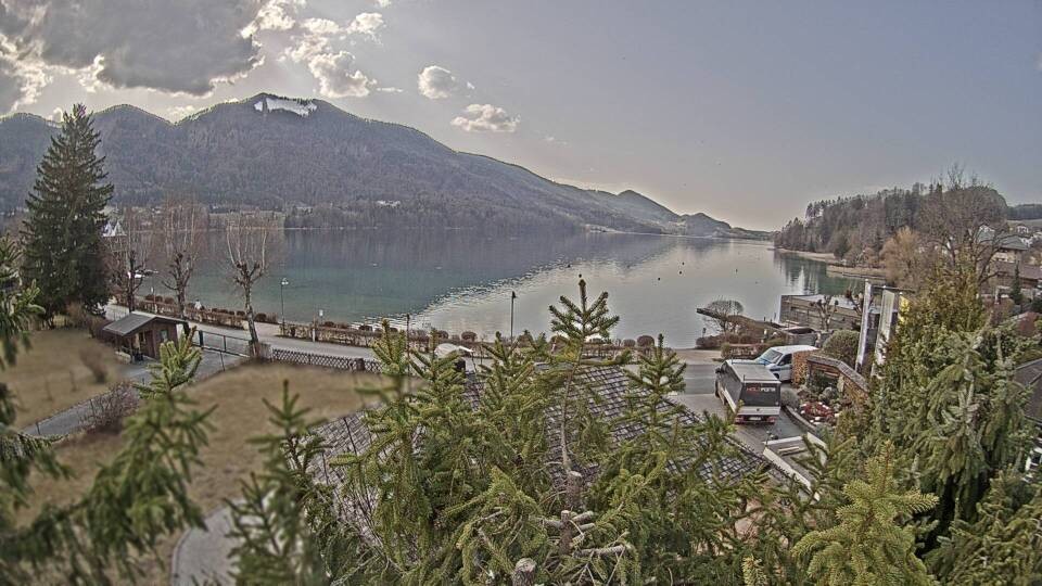 Archiv Foto Webcam Blick auf den Fuschlsee von Ebners Waldhof