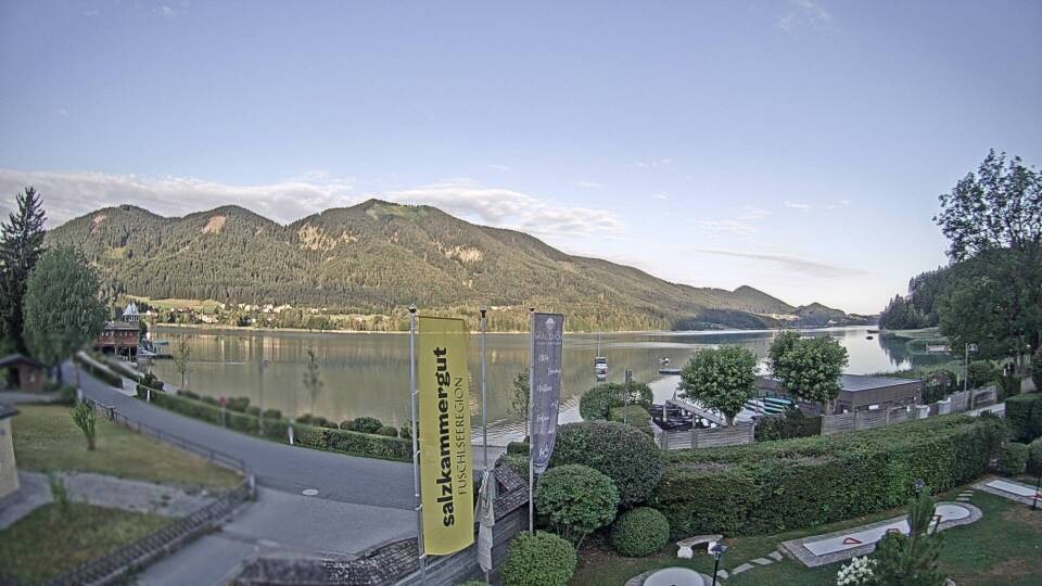 Archiv Foto Webcam Blick auf den Fuschlsee von Ebners Waldhof