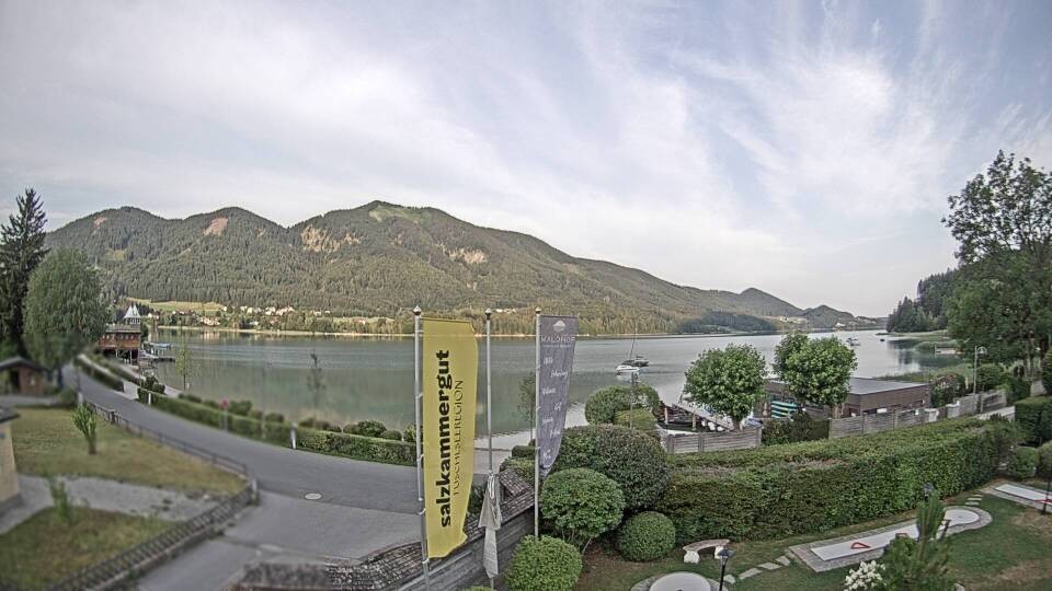 Archiv Foto Webcam Blick auf den Fuschlsee von Ebners Waldhof