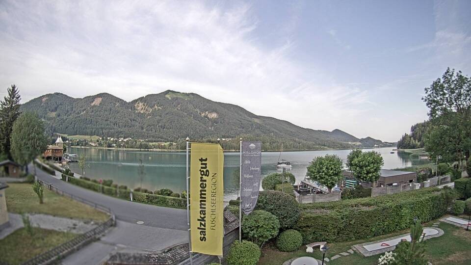 Archiv Foto Webcam Blick auf den Fuschlsee von Ebners Waldhof