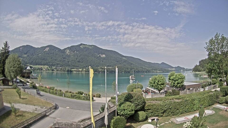 Archiv Foto Webcam Blick auf den Fuschlsee von Ebners Waldhof