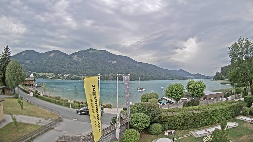Archiv Foto Webcam Blick auf den Fuschlsee von Ebners Waldhof