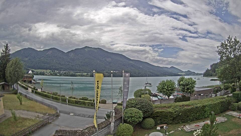 Archiv Foto Webcam Blick auf den Fuschlsee von Ebners Waldhof