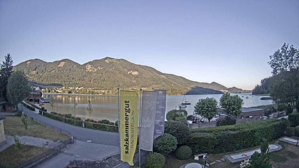 Archiv Foto Webcam Blick auf den Fuschlsee von Ebners Waldhof
