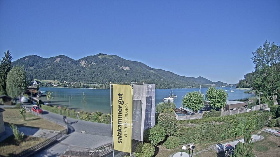 Archiv Foto Webcam Blick auf den Fuschlsee von Ebners Waldhof