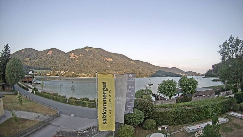 Archiv Foto Webcam Blick auf den Fuschlsee von Ebners Waldhof
