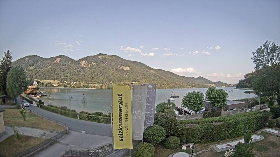 Archiv Foto Webcam Blick auf den Fuschlsee von Ebners Waldhof