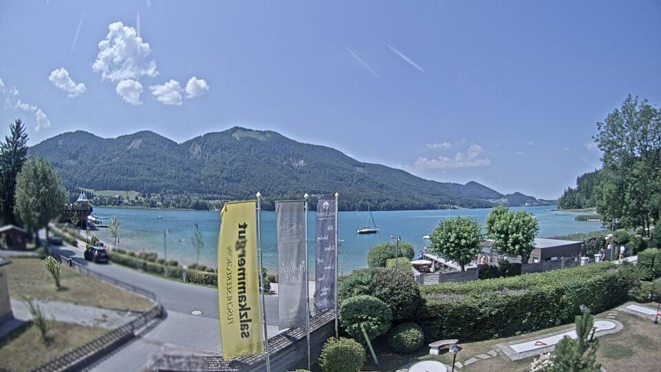 Archiv Foto Webcam Blick auf den Fuschlsee von Ebners Waldhof