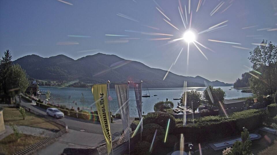Archiv Foto Webcam Blick auf den Fuschlsee von Ebners Waldhof