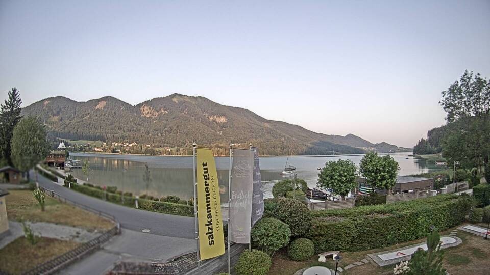 Archiv Foto Webcam Blick auf den Fuschlsee von Ebners Waldhof