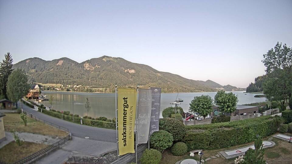 Archiv Foto Webcam Blick auf den Fuschlsee von Ebners Waldhof