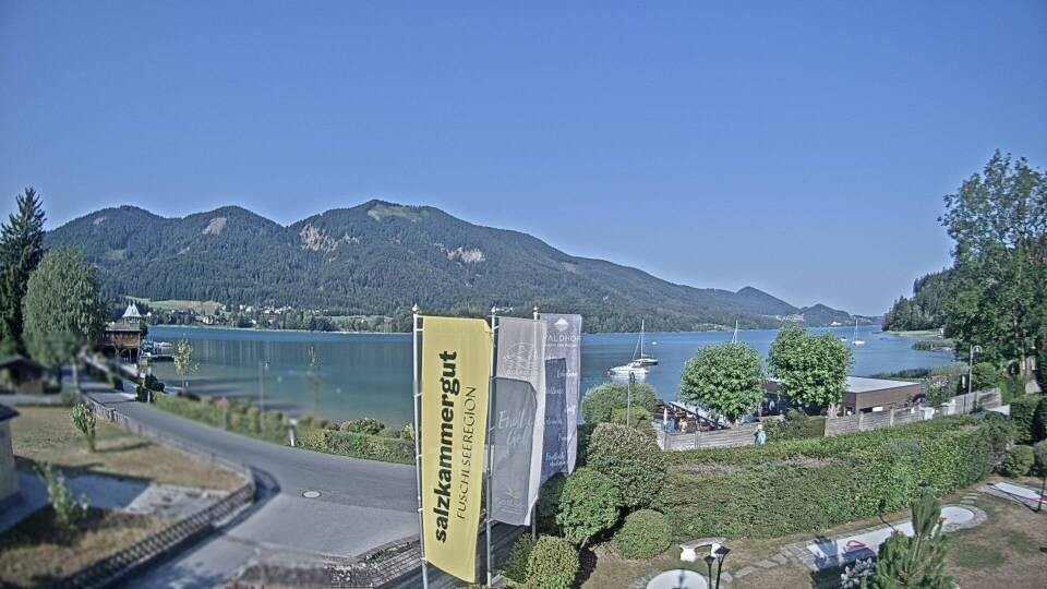 Archiv Foto Webcam Blick auf den Fuschlsee von Ebners Waldhof