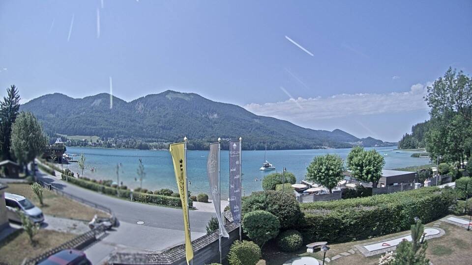 Archiv Foto Webcam Blick auf den Fuschlsee von Ebners Waldhof