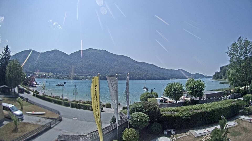 Archiv Foto Webcam Blick auf den Fuschlsee von Ebners Waldhof