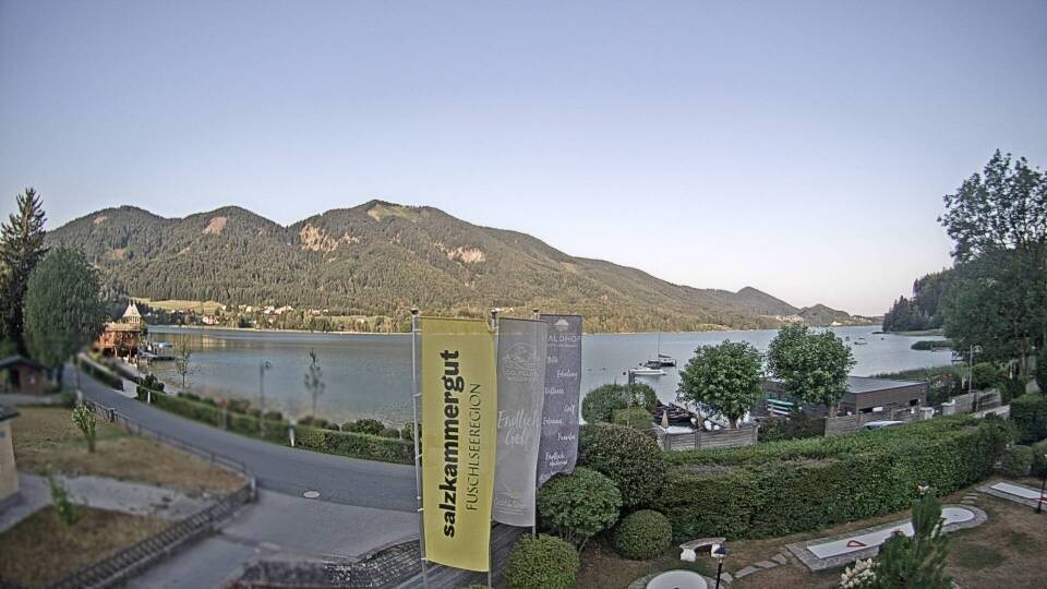 Archiv Foto Webcam Blick auf den Fuschlsee von Ebners Waldhof
