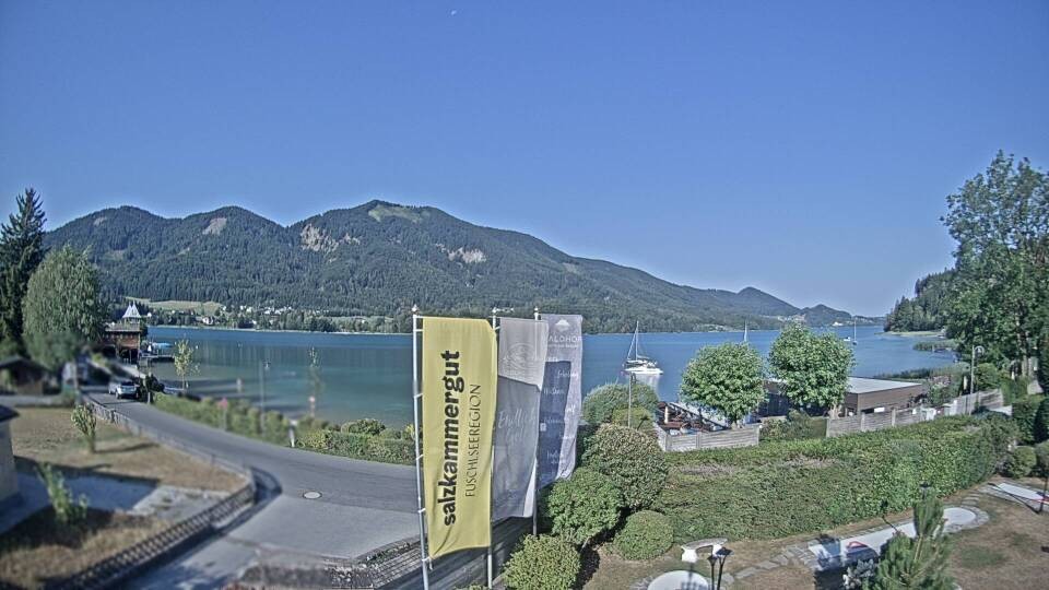 Archiv Foto Webcam Blick auf den Fuschlsee von Ebners Waldhof