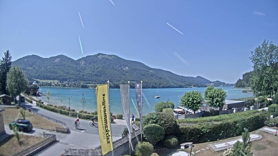 Archiv Foto Webcam Blick auf den Fuschlsee von Ebners Waldhof
