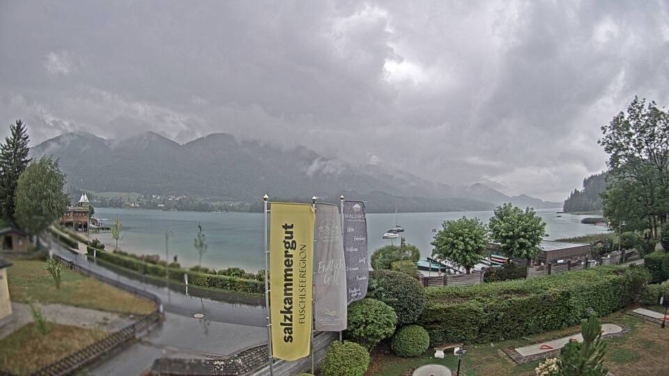 Archiv Foto Webcam Blick auf den Fuschlsee von Ebners Waldhof