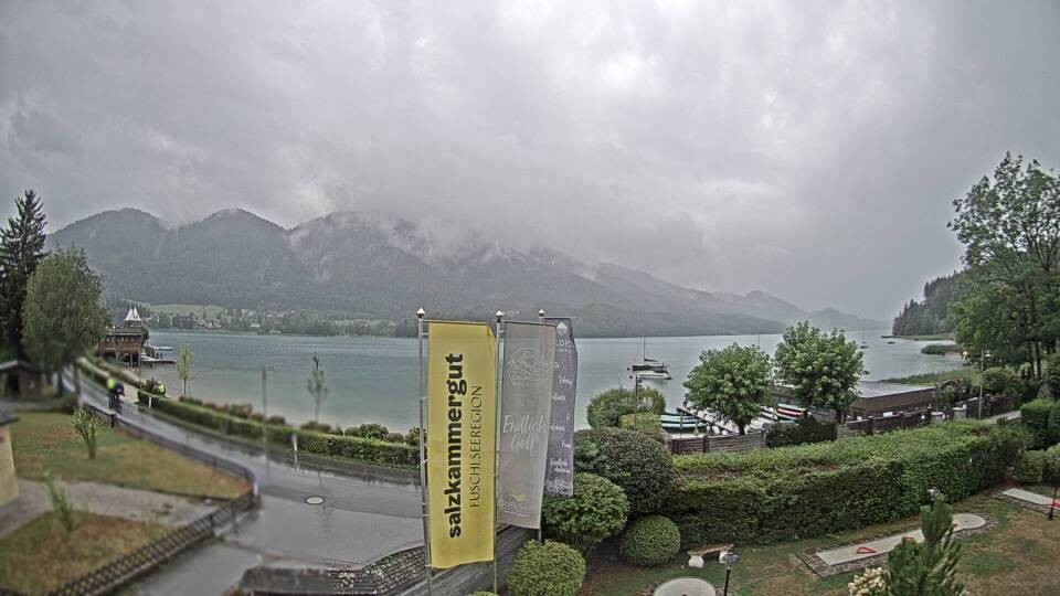 Archiv Foto Webcam Blick auf den Fuschlsee von Ebners Waldhof