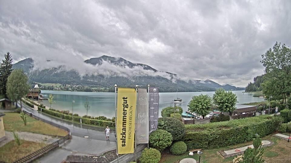 Archiv Foto Webcam Blick auf den Fuschlsee von Ebners Waldhof
