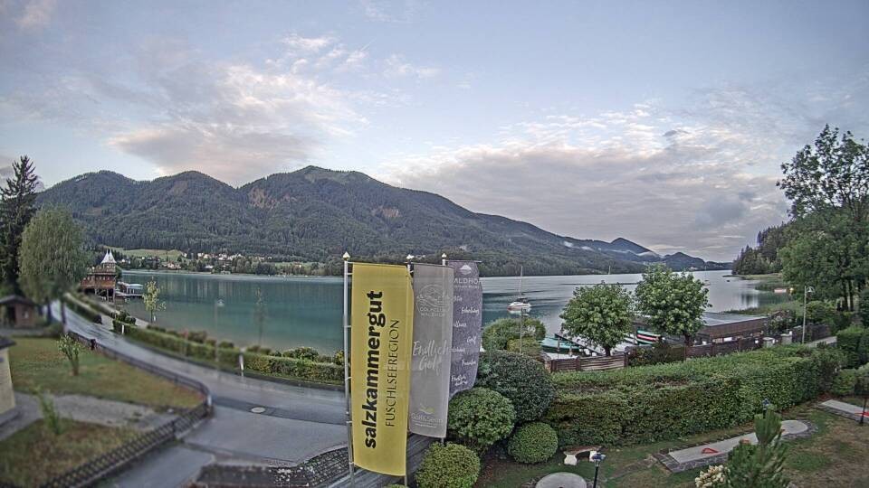 Archiv Foto Webcam Blick auf den Fuschlsee von Ebners Waldhof