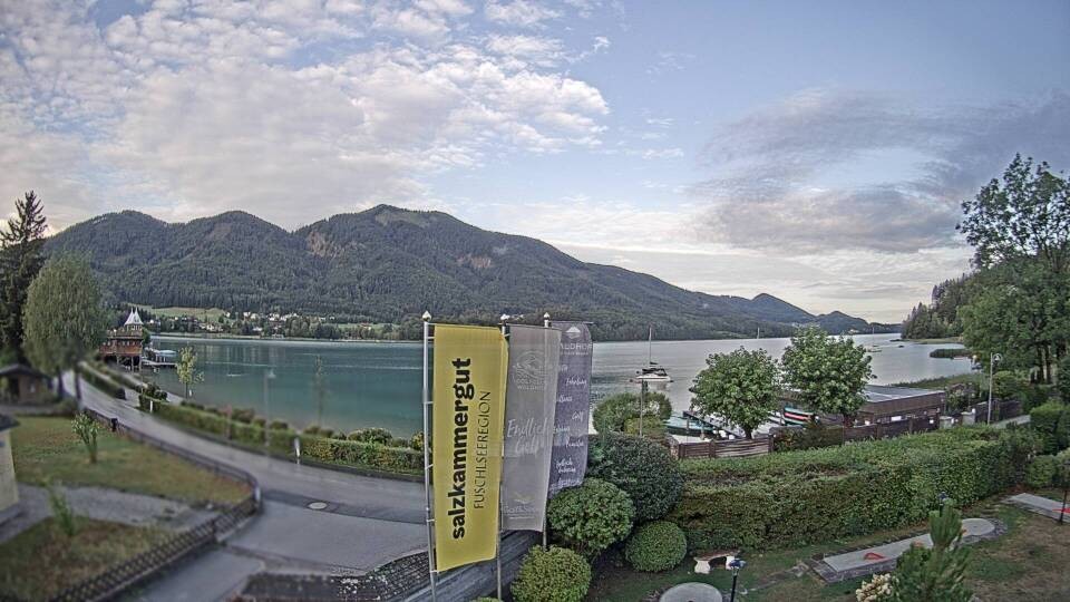 Archiv Foto Webcam Blick auf den Fuschlsee von Ebners Waldhof