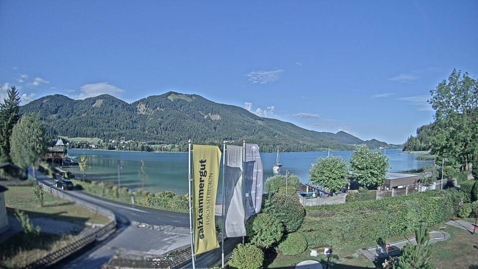 Archiv Foto Webcam Blick auf den Fuschlsee von Ebners Waldhof
