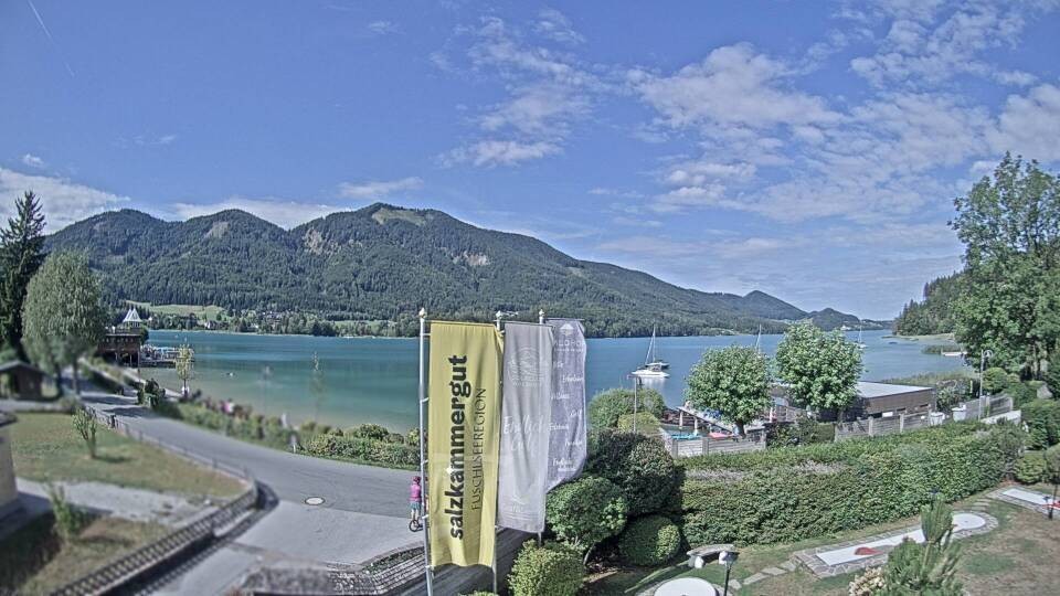 Archiv Foto Webcam Blick auf den Fuschlsee von Ebners Waldhof