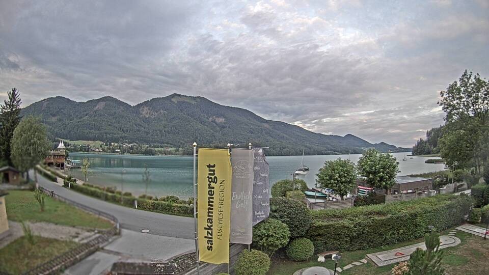 Archiv Foto Webcam Blick auf den Fuschlsee von Ebners Waldhof