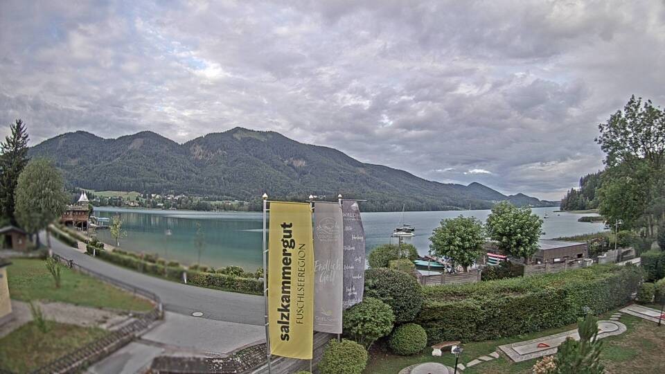 Archiv Foto Webcam Blick auf den Fuschlsee von Ebners Waldhof