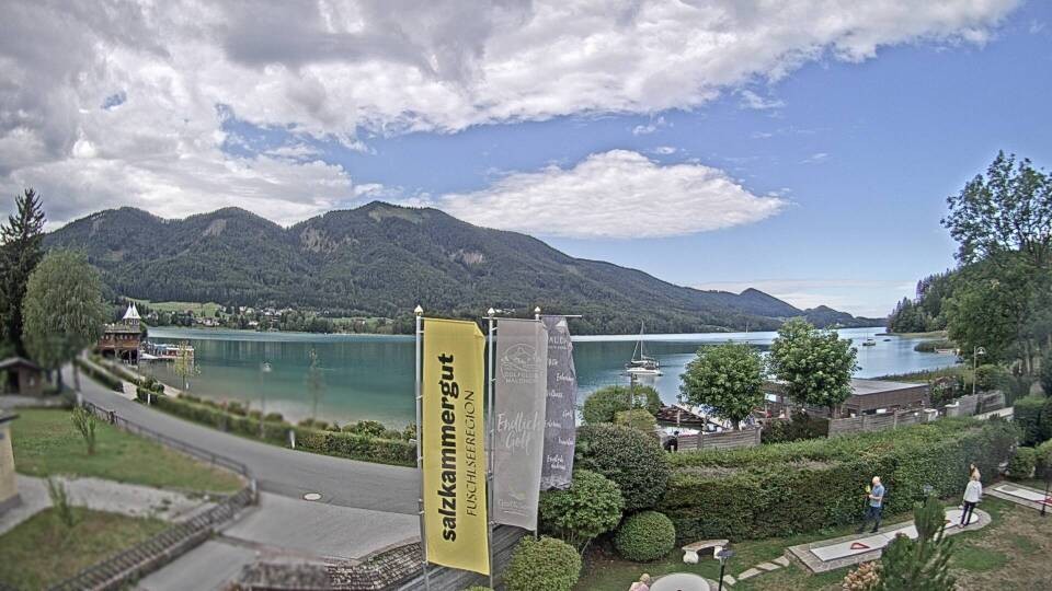 Archiv Foto Webcam Blick auf den Fuschlsee von Ebners Waldhof