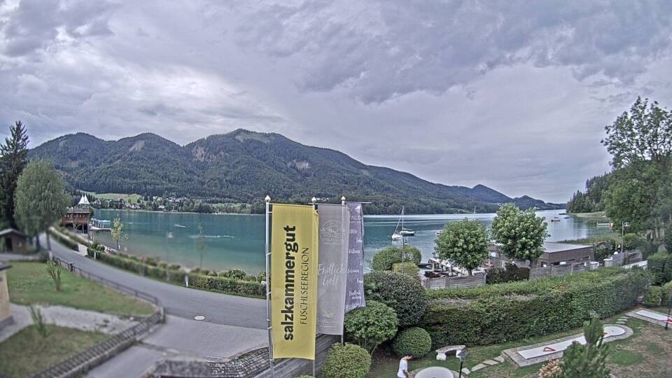 Archiv Foto Webcam Blick auf den Fuschlsee von Ebners Waldhof