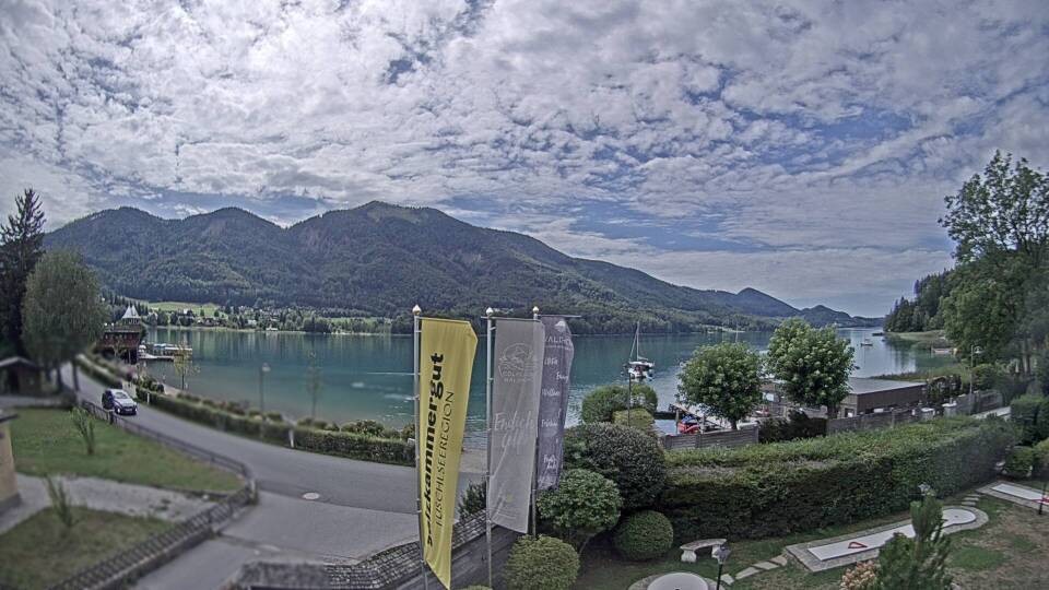 Archiv Foto Webcam Blick auf den Fuschlsee von Ebners Waldhof