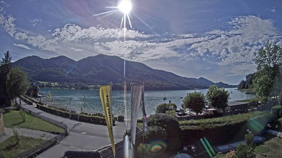 Archiv Foto Webcam Blick auf den Fuschlsee von Ebners Waldhof