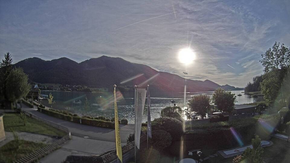 Archiv Foto Webcam Blick auf den Fuschlsee von Ebners Waldhof