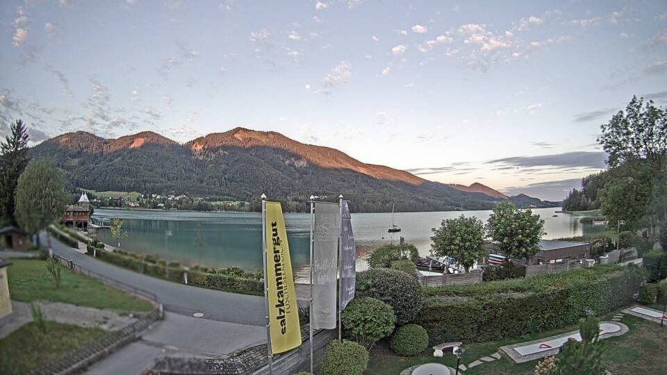Archiv Foto Webcam Blick auf den Fuschlsee von Ebners Waldhof