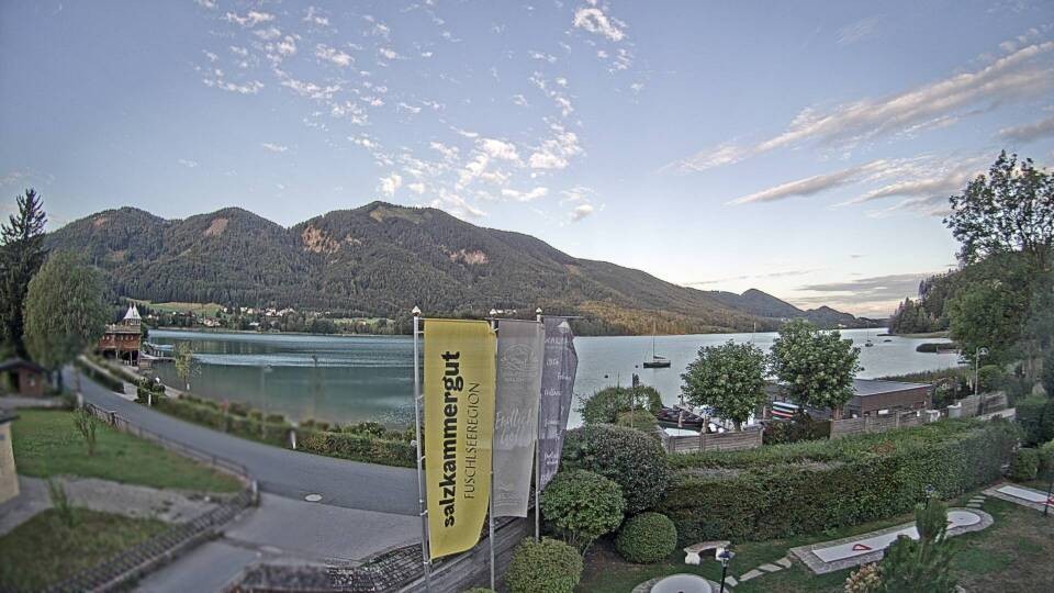 Archiv Foto Webcam Blick auf den Fuschlsee von Ebners Waldhof