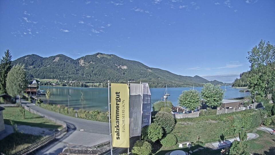Archiv Foto Webcam Blick auf den Fuschlsee von Ebners Waldhof