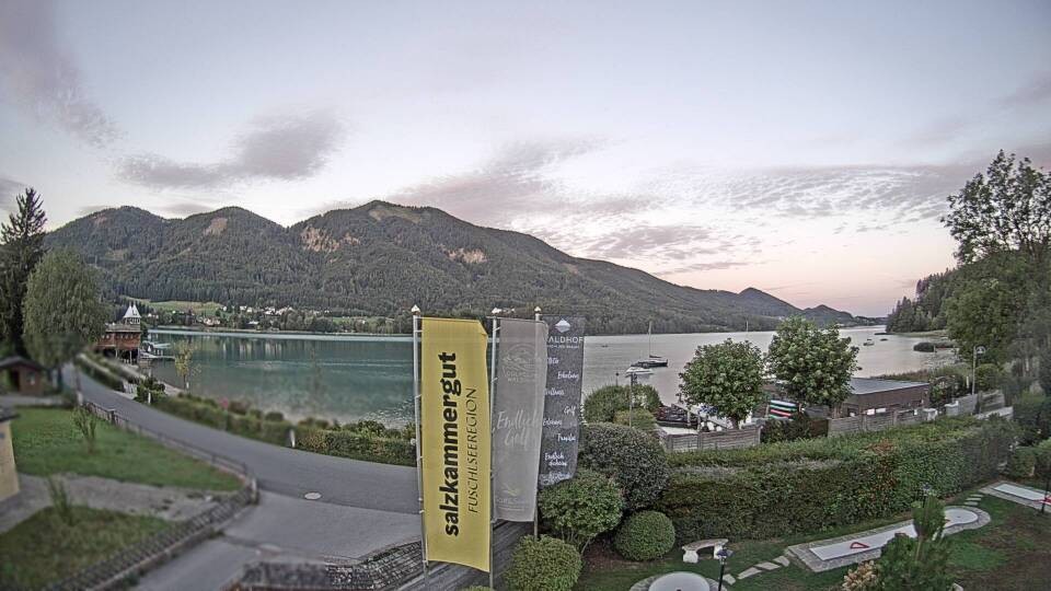 Archiv Foto Webcam Blick auf den Fuschlsee von Ebners Waldhof