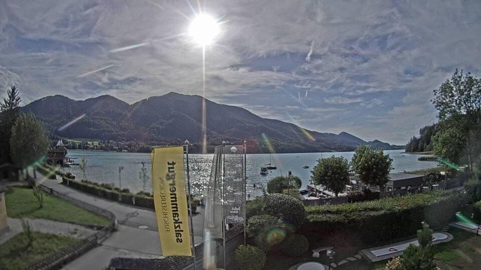 Archiv Foto Webcam Blick auf den Fuschlsee von Ebners Waldhof