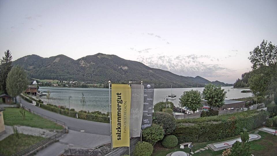 Archiv Foto Webcam Blick auf den Fuschlsee von Ebners Waldhof
