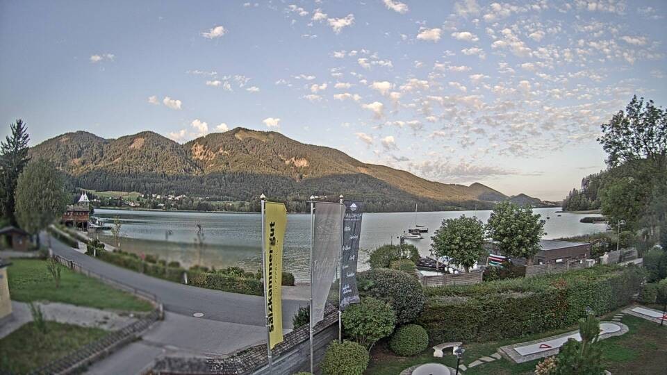 Archiv Foto Webcam Blick auf den Fuschlsee von Ebners Waldhof