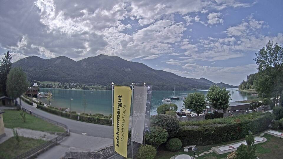 Archiv Foto Webcam Blick auf den Fuschlsee von Ebners Waldhof