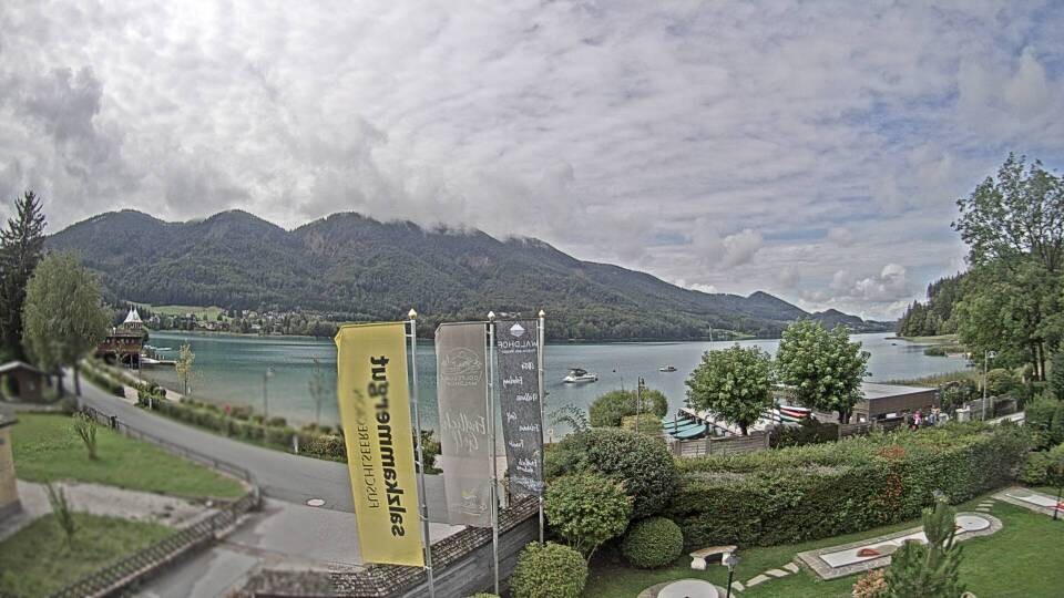 Archiv Foto Webcam Blick auf den Fuschlsee von Ebners Waldhof