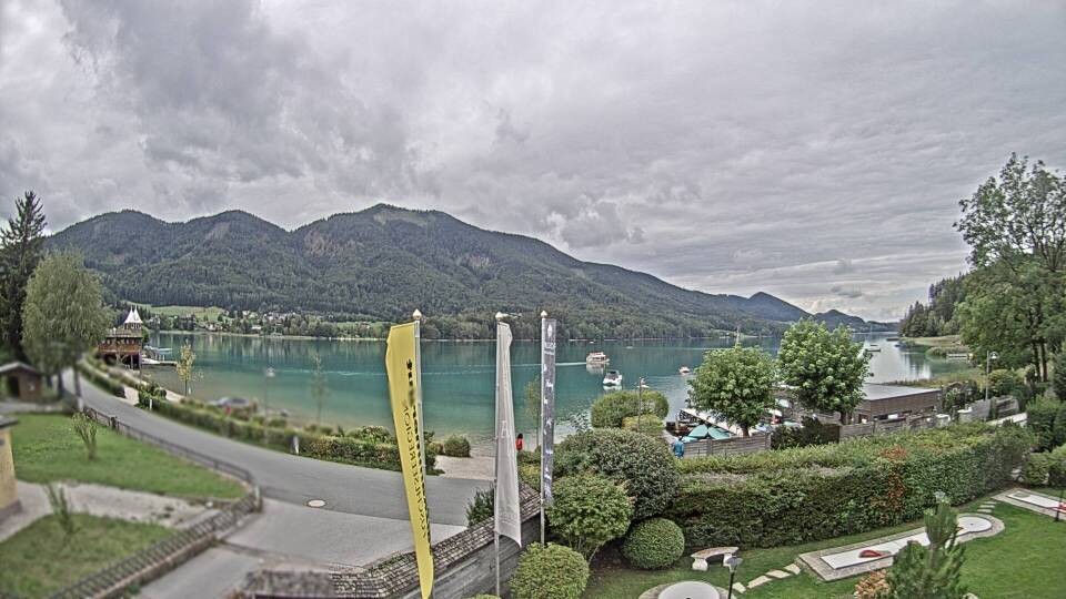 Archiv Foto Webcam Blick auf den Fuschlsee von Ebners Waldhof