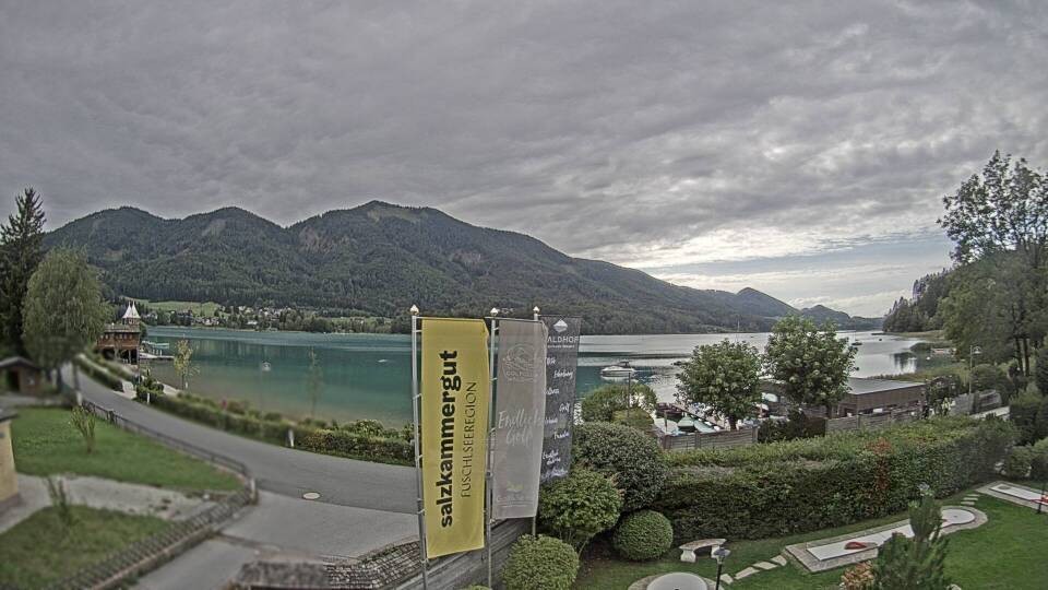 Archiv Foto Webcam Blick auf den Fuschlsee von Ebners Waldhof