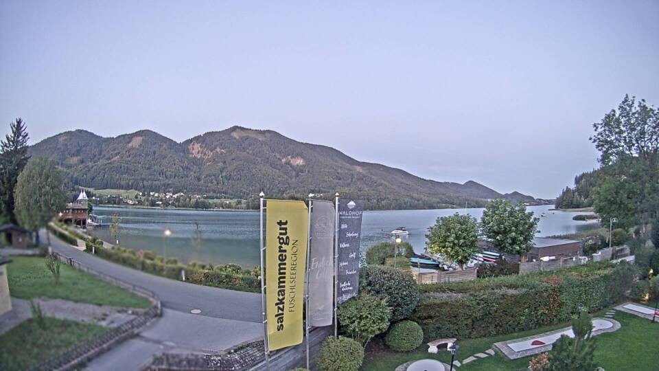Archiv Foto Webcam Blick auf den Fuschlsee von Ebners Waldhof
