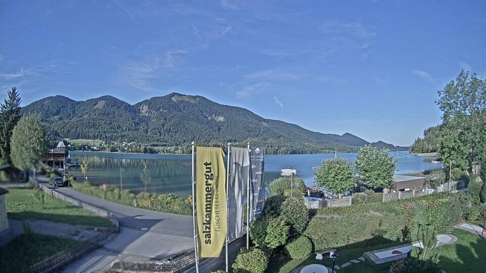 Archiv Foto Webcam Blick auf den Fuschlsee von Ebners Waldhof